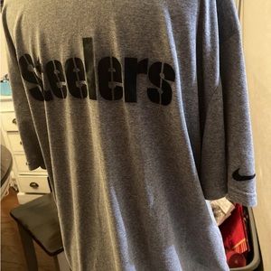Nike Tee NFL DRI-FIT Mens Size XXL Steelers Gray T-Shirt